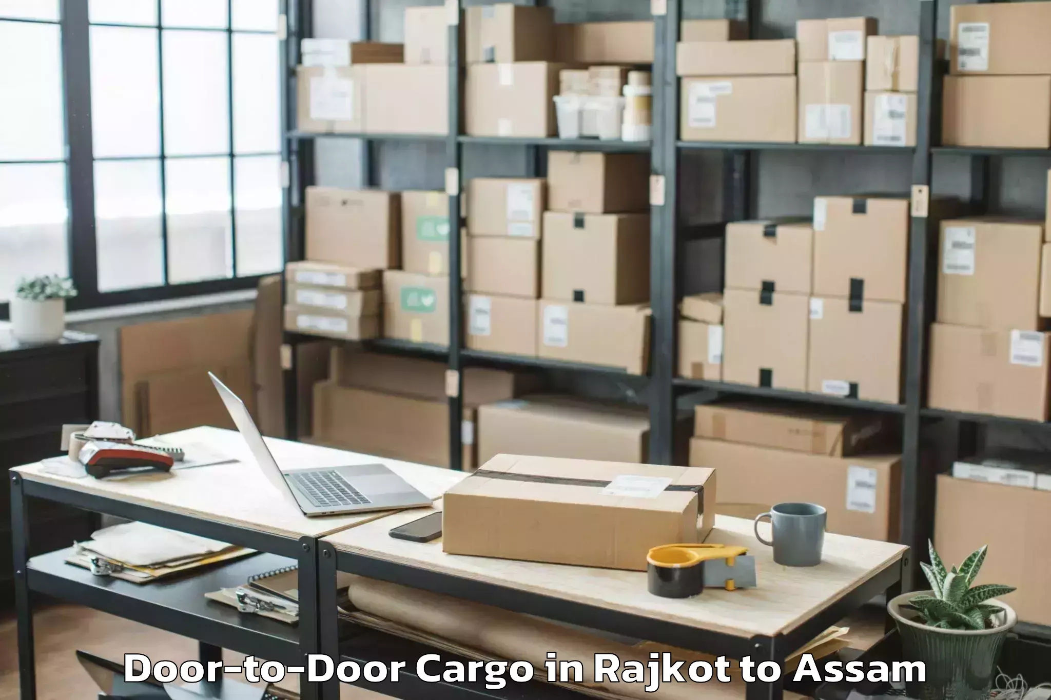 Comprehensive Rajkot to Palasbari Door To Door Cargo